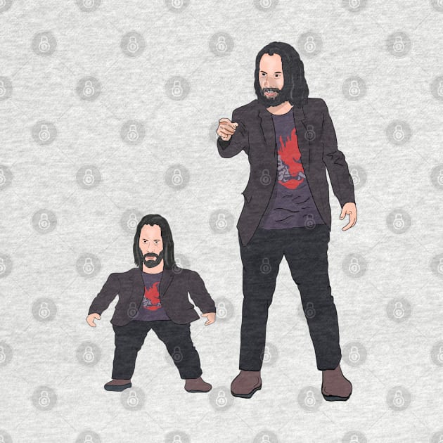 Mini Keanu Reeves & Breathtaking Keanu Reeves Meme by Barnyardy